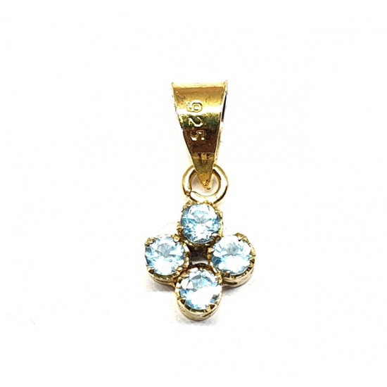 Vermeil Blue Topaz Pendant