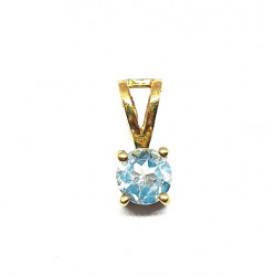 Vermeil Blue Topaz Pendant