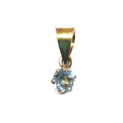 Vermeil Blue Topaz Pendant