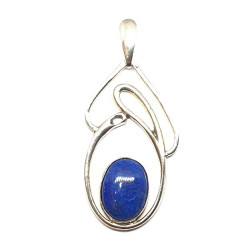 Sterling Silver Lapis Lazuli Pendant P88-68