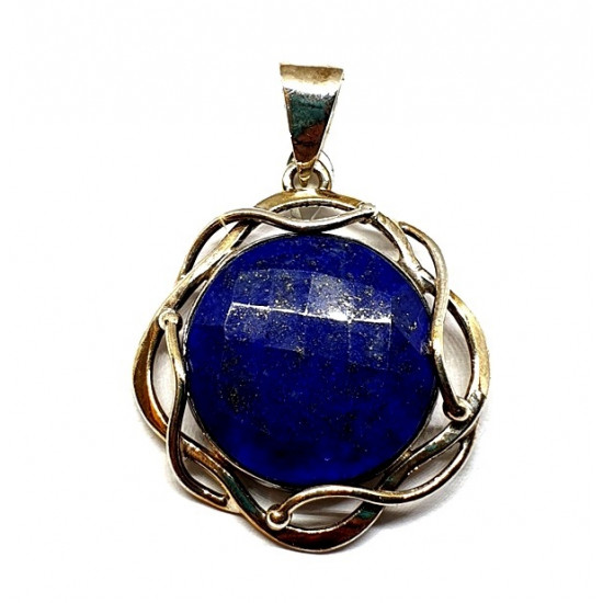 Sterling Silver Lapis Lazuli Pendant P94-68