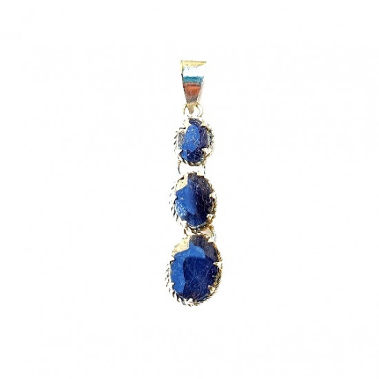 Sterling Silver Sapphire Pendant