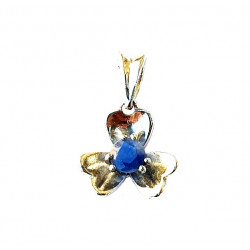 Sterling Silver Sapphire Pendant