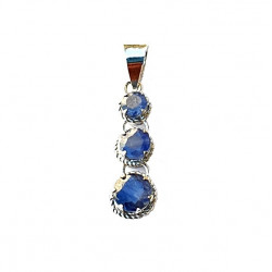 Sterling Silver Sapphire Pendant