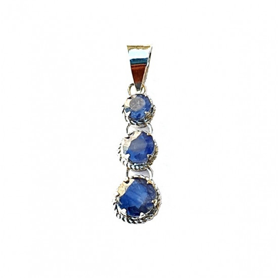 Sterling Silver Sapphire Pendant