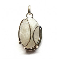 Sterling Silver Moonstone Pendant P92-68