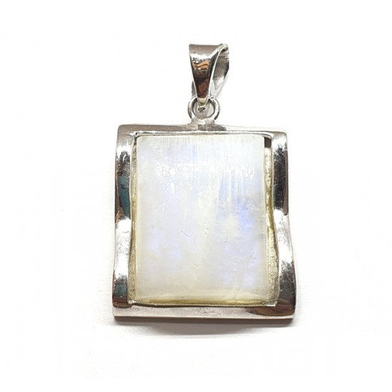 Sterling Silver Moonstone Pendant P12-68