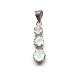 Sterling Silver Moonstone Pendant PF-56