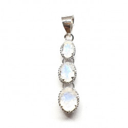 Sterling Silver Moonstone Pendant PF-57