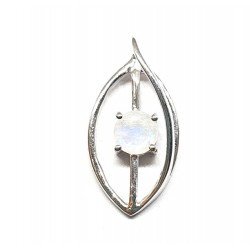 Sterling Silver Moonstone Pendant PF-55