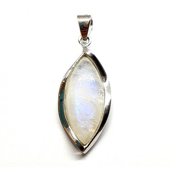Sterling Silver Moonstone Pendant P861-36