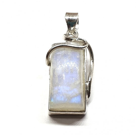 Sterling Silver Moonstone Pendant P108-68