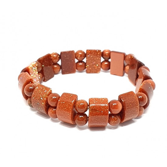 Synthetic Goldstone Tank Bracelet