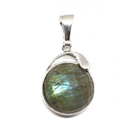 Sterling Silver Labradorite Pendant P96-68