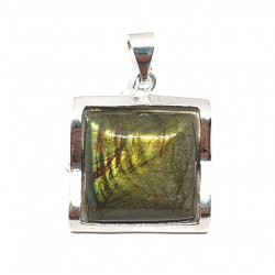 Sterling Silver Labradorite Pendant P136-68