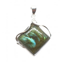 Sterling Silver Labradorite Pendant P146-68