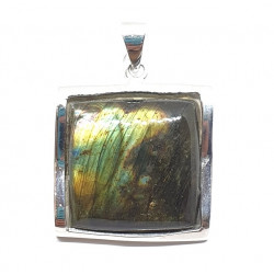 Sterling Silver Labradorite Pendant P166-68