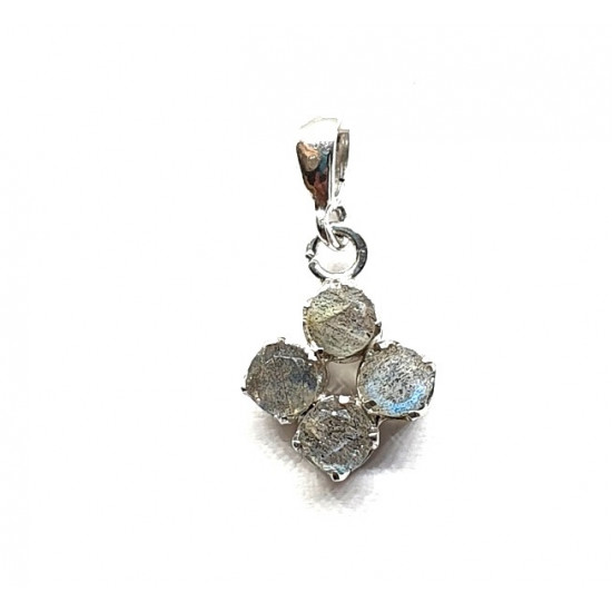 Sterling Silver Labradorite Pendant PF-06