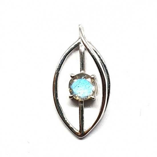 Sterling Silver Labradorite Pendant PF-55