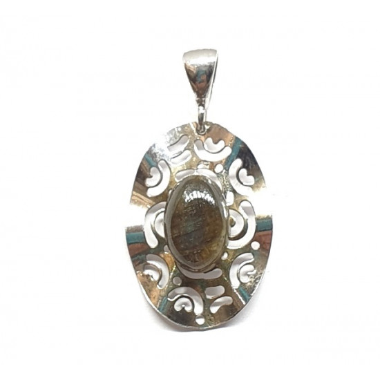 Sterling Silver Labradorite Pendant P32-00