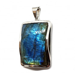 Sterling Silver Labradorite Pendant P188-68