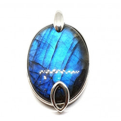 Sterling Silver Labradorite Pendant P228-68