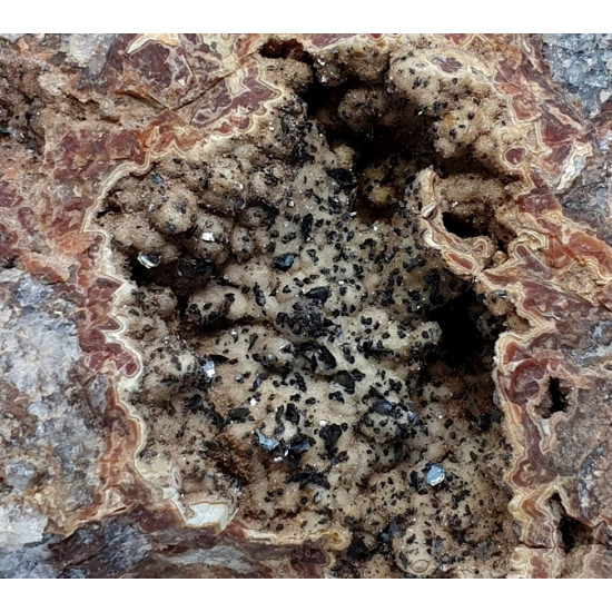 Agate and hematite