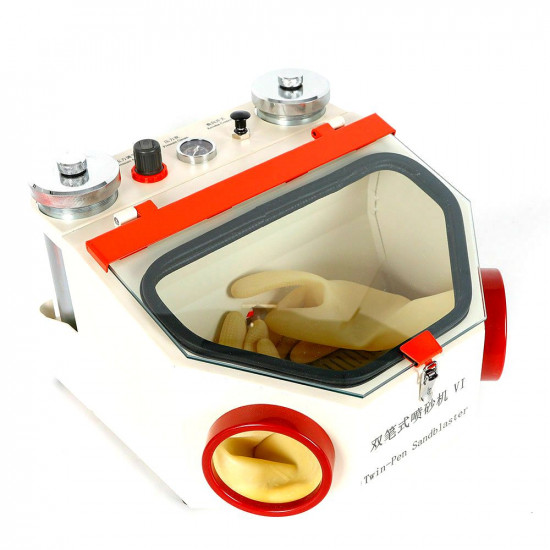 Bi-tank micro sandblaster