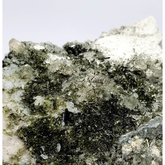 epidote, quartz et calcite