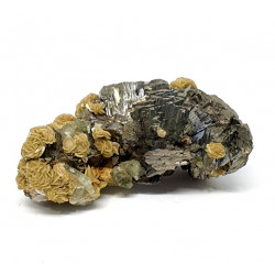Arsenopyrite, siderite, fluorapatite, quartz 