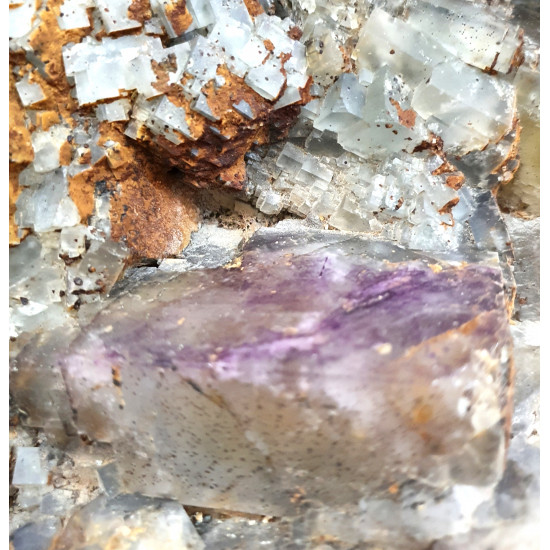 Fluorite and pyromorphite from maxonchamp