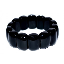 Rectangular Rainbow Obsidian Bracelet