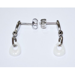 Ceramic Earrings White