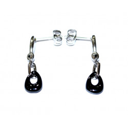 Ceramic earrings black 