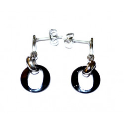 Ceramic earrings black 