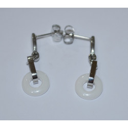 Ceramic Earrings White