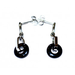 Ceramic earrings black 