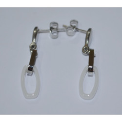 Ceramic Earrings White