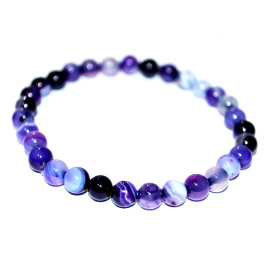 Purple Agate Bracelet 8mm