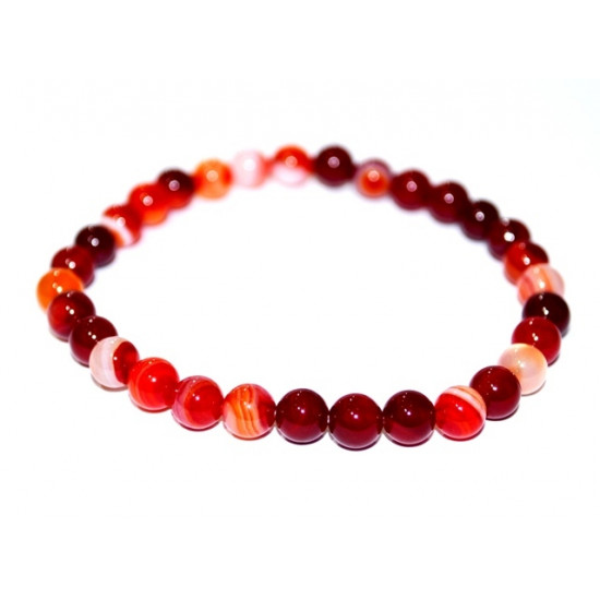 Red Agate Bracelet 6mm