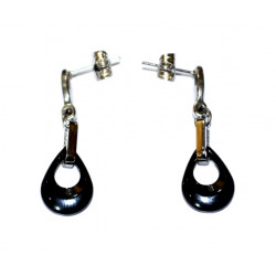 Ceramic earrings black 