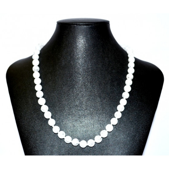 crackle quartz necklace 8mm