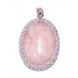 rose quartz pendant