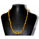 faceted amber necklace