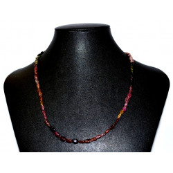 oval multicolored tourmaline necklace