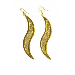 spiral dangle earrings