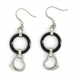 Ceramic earrings black 