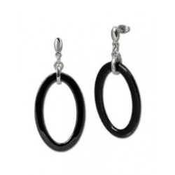 Ceramic earrings black 