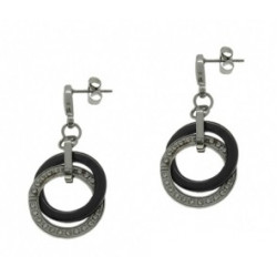Ceramic earrings black 