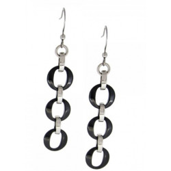Ceramic earrings black 